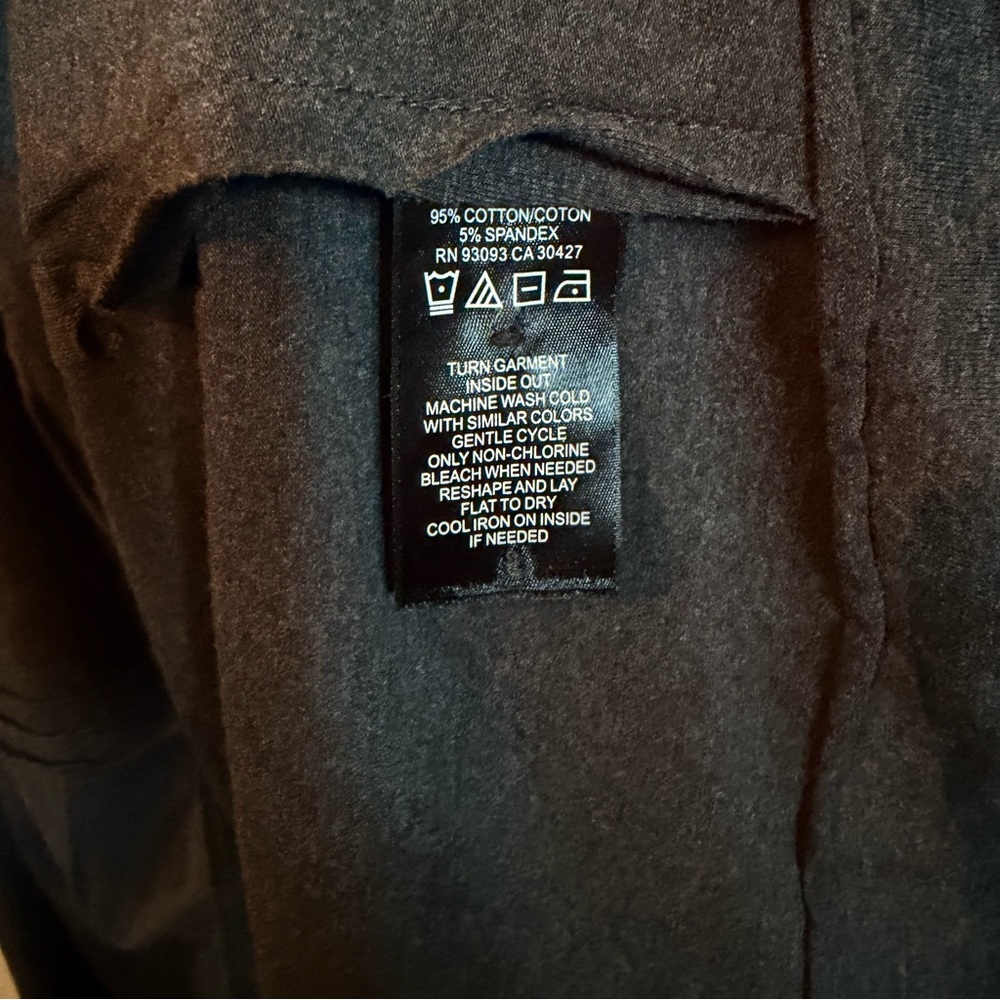 NWT 🩶 Nic+Zoe Seamed Riding Jacket 3-Button Dark Gray Knit, Long, Equestrian, 1X - Picture 14 of 15